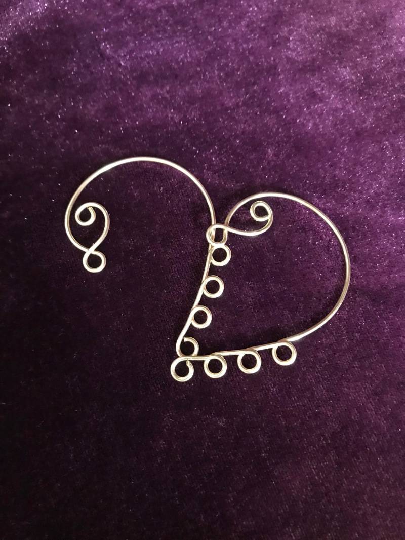 Ohr Wickeln, Ohrmanschette, Ohrjacke, Ohrring Komponente, Tropfen, Nicht Durchbohrt, Schmuckherstellung, Messing von WickedlyWired