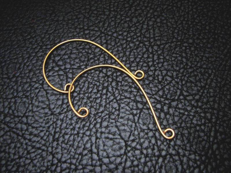 Ohrmanschette, Ohrdraht, Ohrwickel, Ohrjacke, Ohrringkomponente, Ohrkletterer, Simple Drop Blank, Perlenzubehör von WickedlyWired