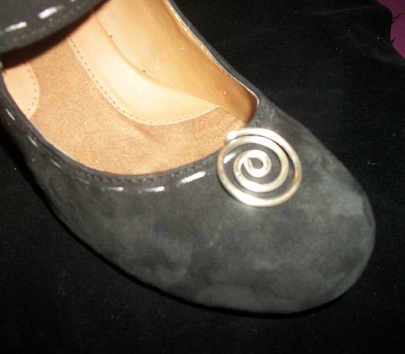 Schuhschmuck, Silberplatte, Schuhclip, Schuhzubehör von WickedlyWired