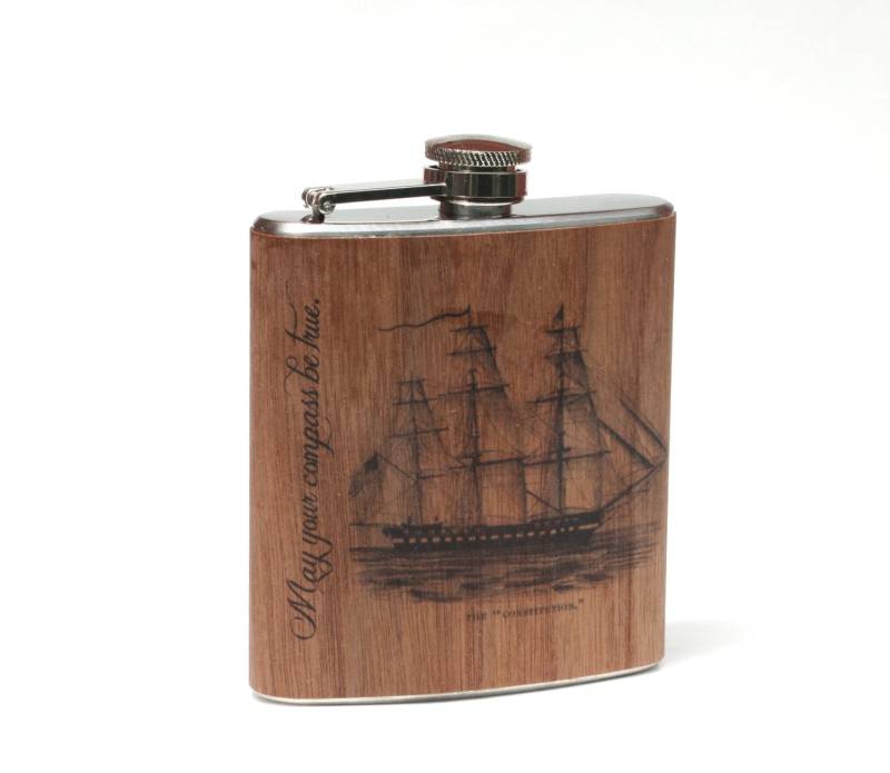 Echtholz Verpackt Flasche, Boot Geschenk von Wickensnuffers