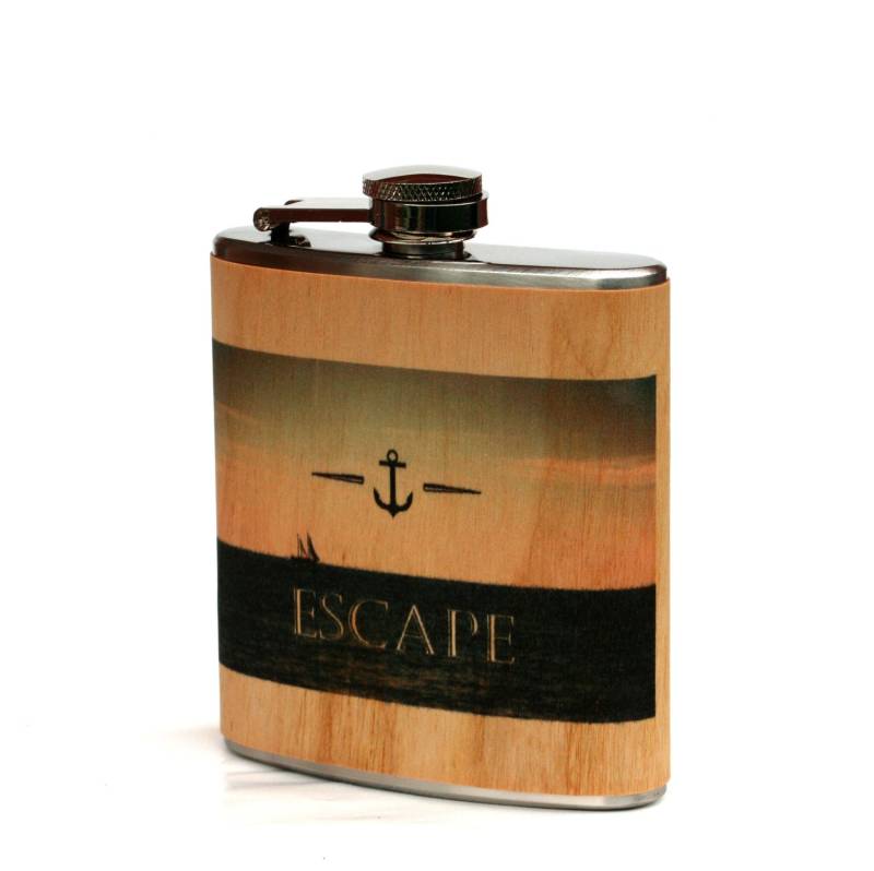 Personalisierte Echtholz Gewickelte Flasche, Boot Geschenk Personalisierte Echtholz Gewickelte Flasche, Boot Geschenk von Wickensnuffers