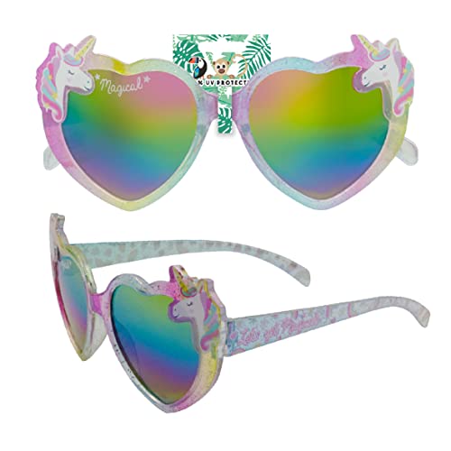 Widdle Springtime PRKG177 Kinder-Sonnenbrille mit Einhorn-Design, UV-Schutz für den Urlaub, multi, Einheitsgröße von Widdle Springtime