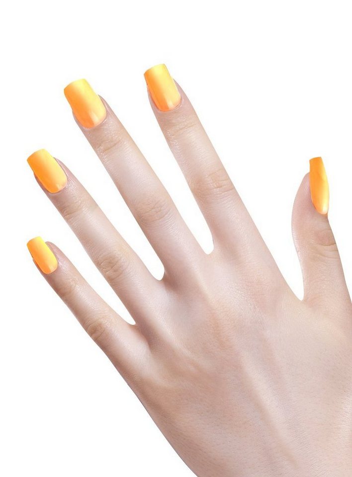 Widdmann Kunstfingernägel Ombre Fingernägel neonorange, Ein Satz künstliche Fingernägel zum Aufkleben von Widdmann