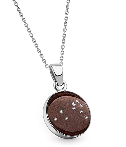 Wide Above Kette Sternzeichen Löwe - Meteorite Stern Taler, Silber, 12 mm von Wide Above