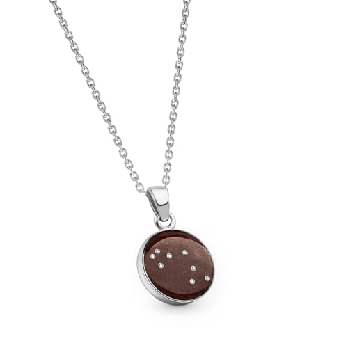 Wide Above Sternzeichen Halskette - Echte Sternschnuppe als Anhänger mit Silberkette - 12 mm (Schütze) von Wide Above