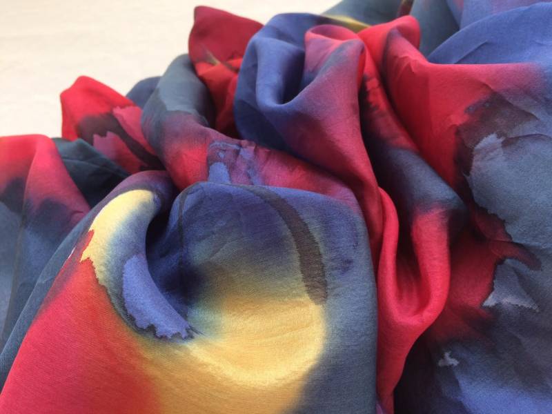 Großes Seidentuch, 80''x 35'' | 200 X 90 cm Ideal Zu Jeans, Länglicher Schal, Extravaganter Rechteckiger Einzigartiges Geschenk Für Sie von WideBrimLady