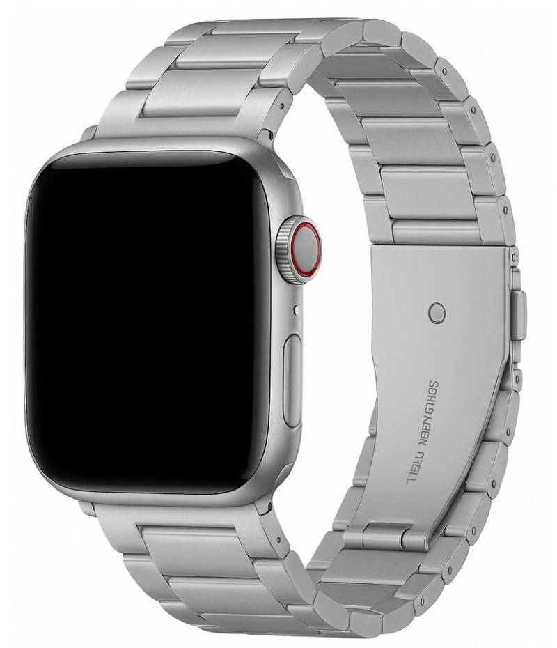 Widmann-Shop Smartwatch-Armband Apple Watch Armband Band Edelstahl Series 5 6 7 8 9 10 Ultra 38-49mm, Für alle Apple Watch Modelle geeignet - Farbe und Breite wählen von Widmann-Shop