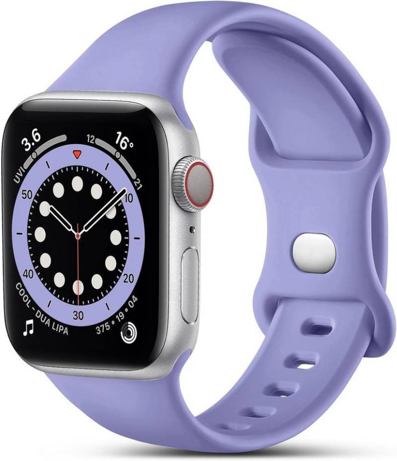 Widmann-Shop Smartwatch-Armband Apple Watch Silikon Armband Series 6 7 8 9 10 Ultra SE 38-49mm von Widmann-Shop