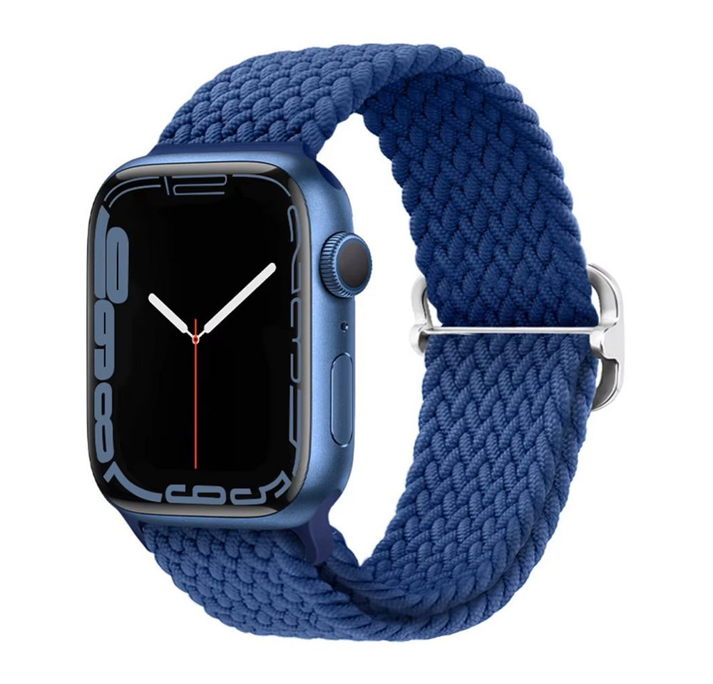 Widmann-Shop Smartwatch-Armband Nylon Loop Armband Apple Watch Band Series Ultra SE 10 9 8 7, Nylon, alle Größen von Widmann-Shop