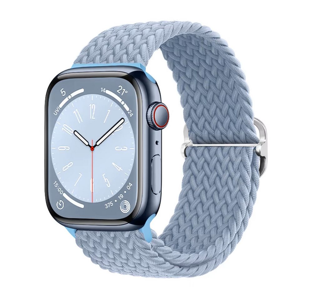 Widmann-Shop Smartwatch-Armband Nylon Loop Armband Apple Watch Band Series Ultra SE 10 9 8 7, Nylon, alle Größen von Widmann-Shop