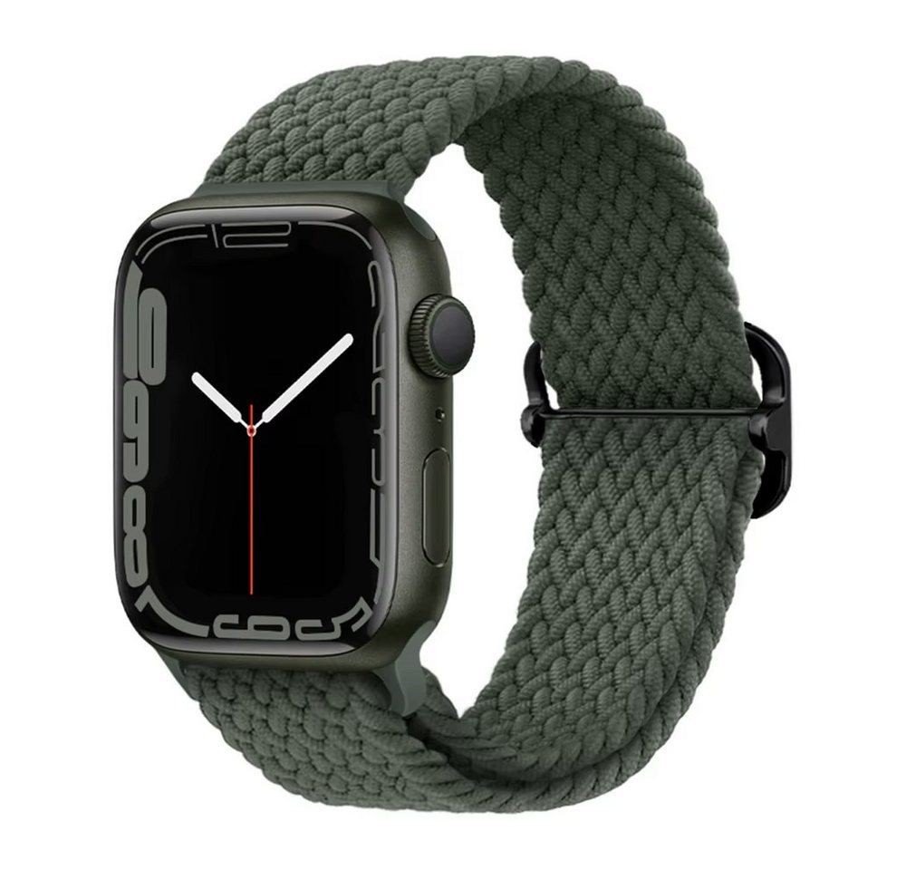 Widmann-Shop Smartwatch-Armband Nylon Loop Armband Apple Watch Band Series Ultra SE 10 9 8 7, Nylon, alle Größen von Widmann-Shop
