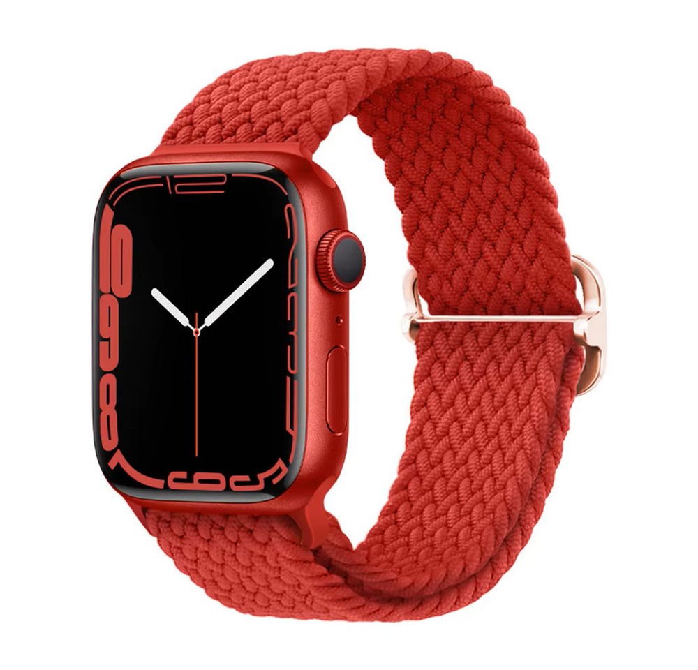 Widmann-Shop Smartwatch-Armband Nylon Loop Armband Apple Watch Band Series Ultra SE 10 9 8 7, Nylon, alle Größen von Widmann-Shop