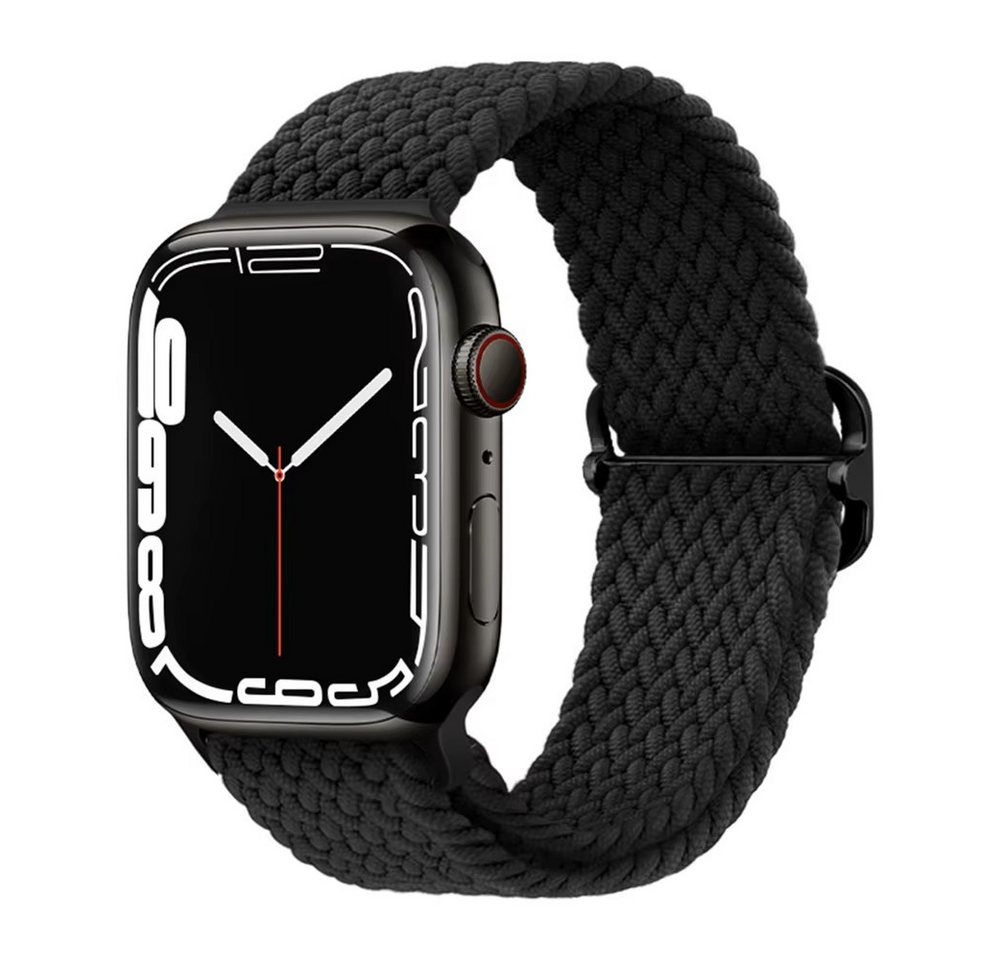 Widmann-Shop Smartwatch-Armband Nylon Loop Armband Apple Watch Band Series Ultra SE 10 9 8 7, Nylon, alle Größen von Widmann-Shop