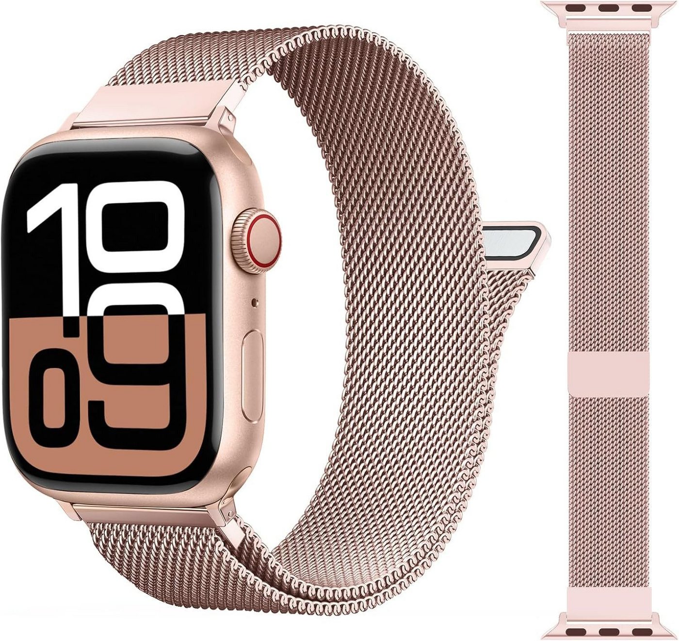 Widmann-Shop Smartwatch-Armband Apple Watch Armband Band Series Ultra 11 10 9 8 SE 7 6 5 4 38 - 49 mm, Schmutzabweisend, Atmungsaktiv von Widmann-Shop