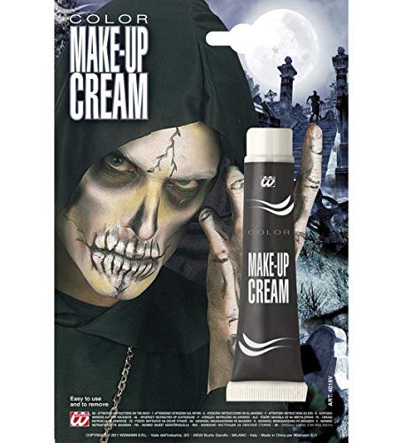 Widmann 4018V - Make-Up, Schwarz, in Tube, 28 ml, Schminke, Mottoparty, Karneval, Halloween von WIDMANN