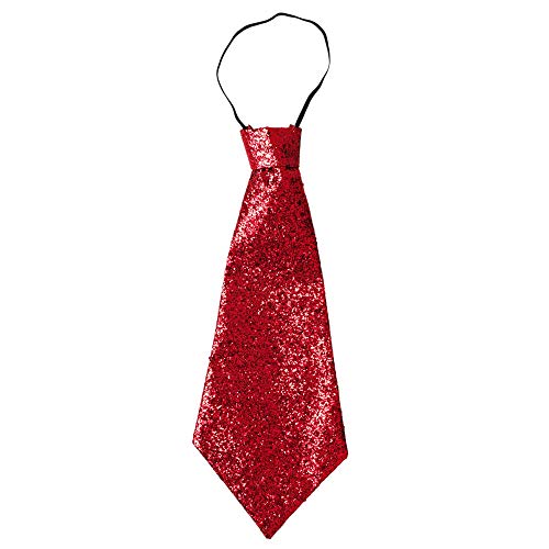 "RED LUREX NECKTIE" with elastic - von WIDMANN