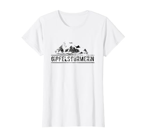 Gipfelstürmerin Berge T-shirt für Frauen die Bergsteigen T-Shirt Gipfelstürmerin Berge T-shirt für Frauen die Bergsteigen T-Shirt von Wie lieben die Natur - Outdoor T-Shirts