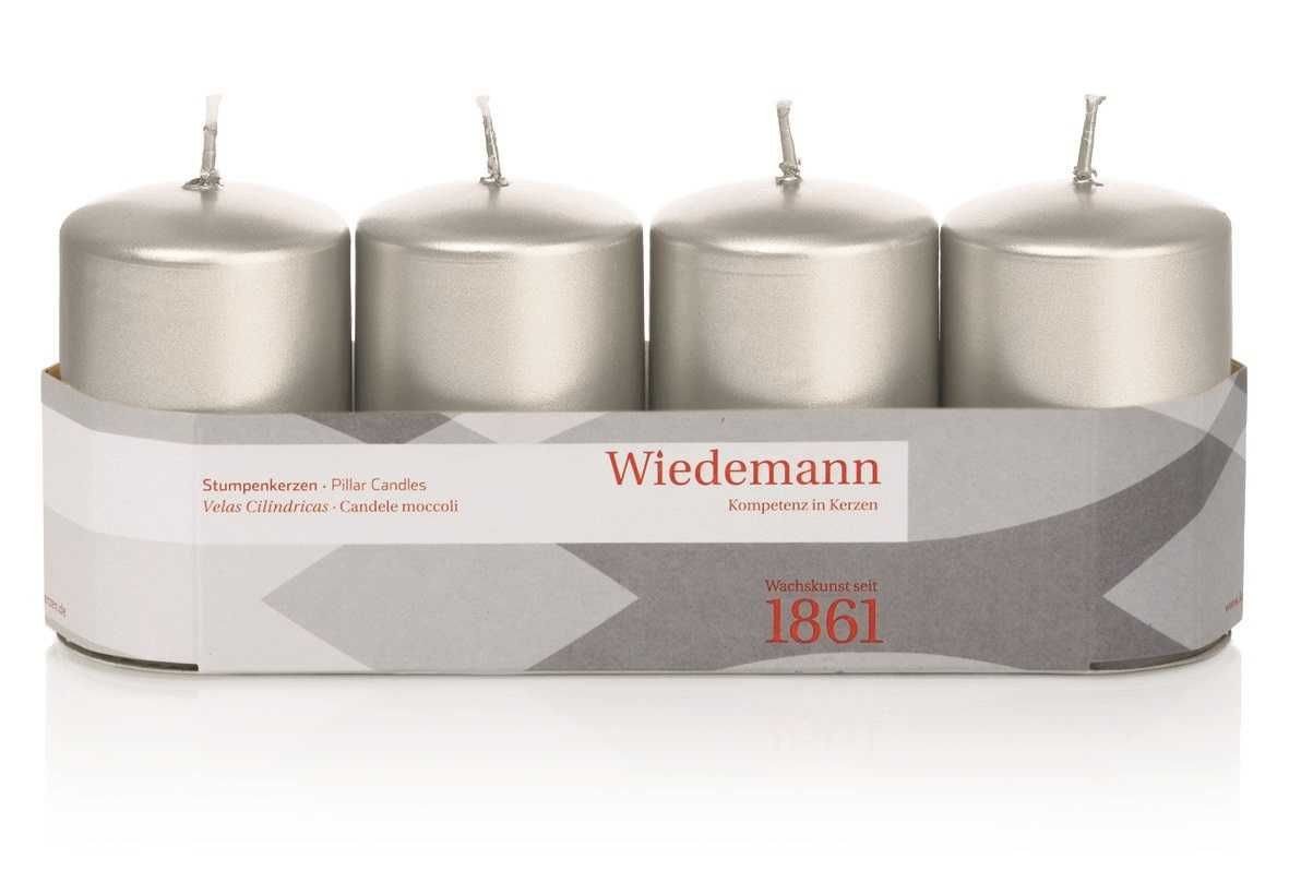 Wiedemann Handgelenkstütze Wiedemann 218162.027 Stumpenkerze - 80 x 50 mm, 4 Stück, silber von Wiedemann