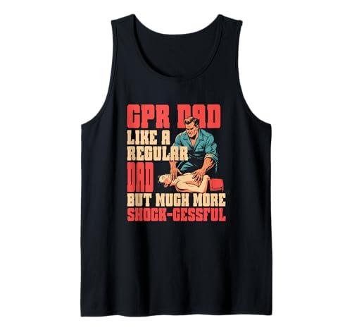 Herren HLW Ausbilder Vater Wiederbelebung Notarzt Tank Top Herren HLW Ausbilder Vater Wiederbelebung Notarzt Tank Top von Wiederbelebungskurs Sanitäter