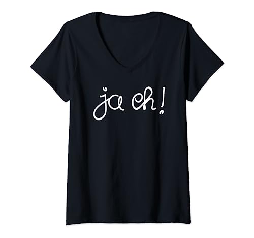 Damen Ja eh! Jo eh! Wienerischer Ausspruch T-Shirt mit V-Ausschnitt Damen Ja eh! Jo eh! Wienerischer Ausspruch T-Shirt mit V-Ausschnitt von Wien Wien Nur Du Allein