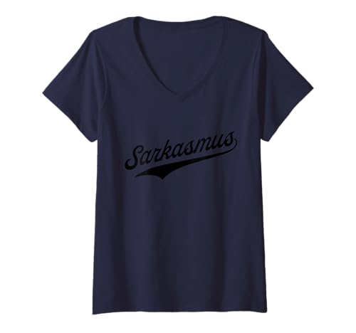 Damen Sarkasmus T-Shirt mit V-Ausschnitt Damen Sarkasmus T-Shirt mit V-Ausschnitt von Wiener Dialekt Waren Aller Art