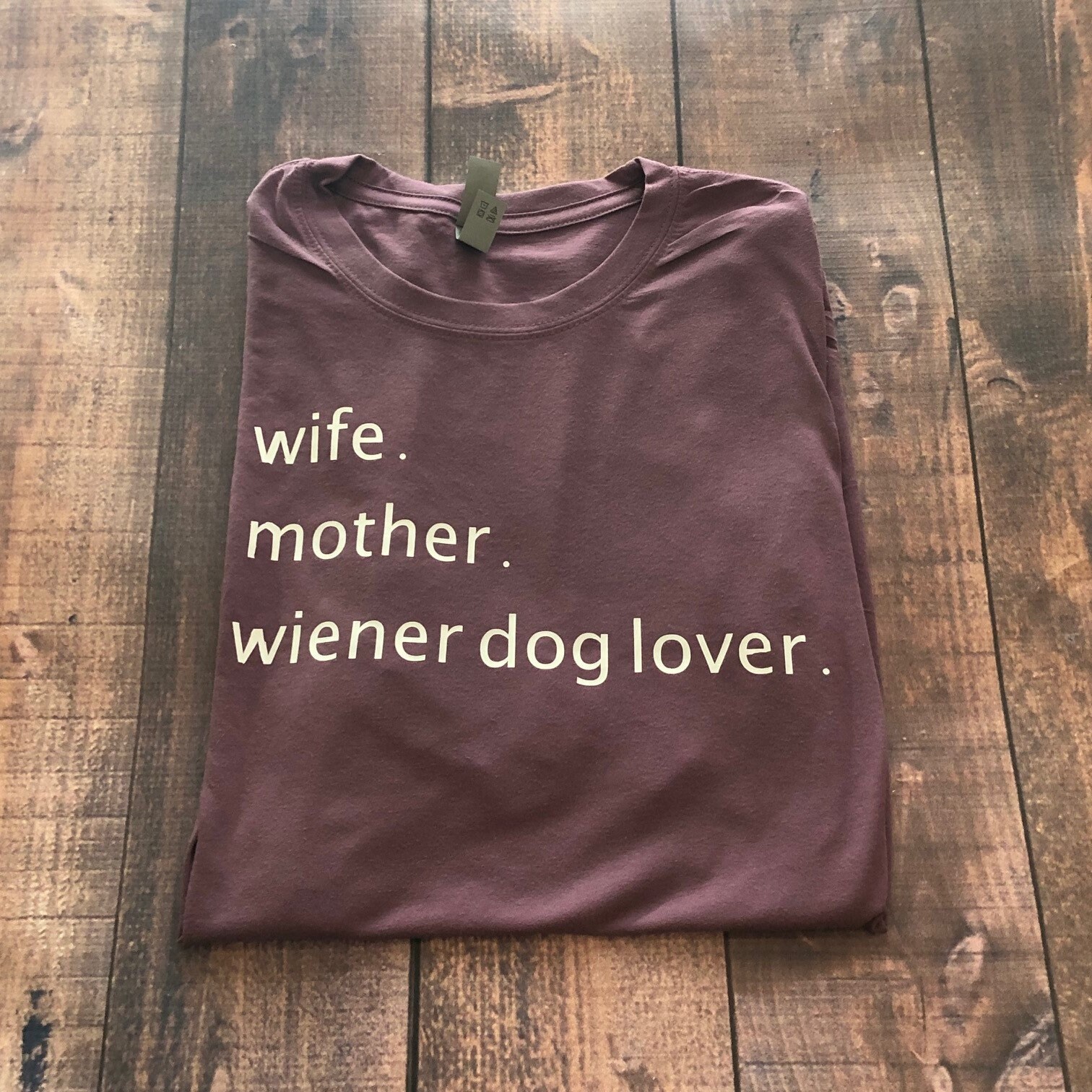 Benutzerdefinierte Unisex Shirt, Frau Mutter Und Wiener Hund Liebhaber, Anpassbare Benutzerdefinierte Unisex Shirt, Frau Mutter Und Wiener Hund Liebhaber, Anpassbare von WienerBrothersCo