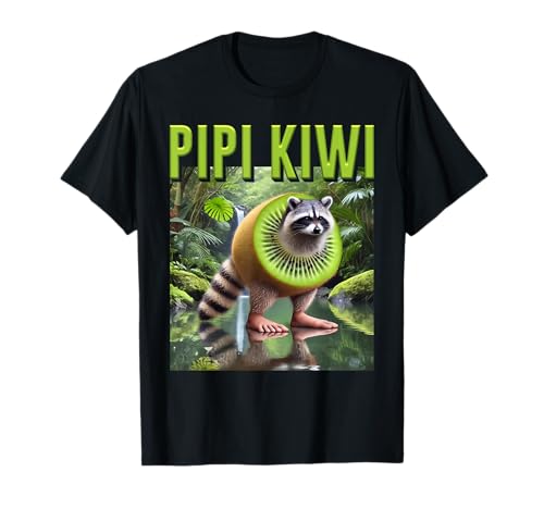 Pipi Kiwi Waschbär AI Monster Italian Brainrot Boy Meme Witz T-Shirt von Wierd Boys Kids Trendy Meme