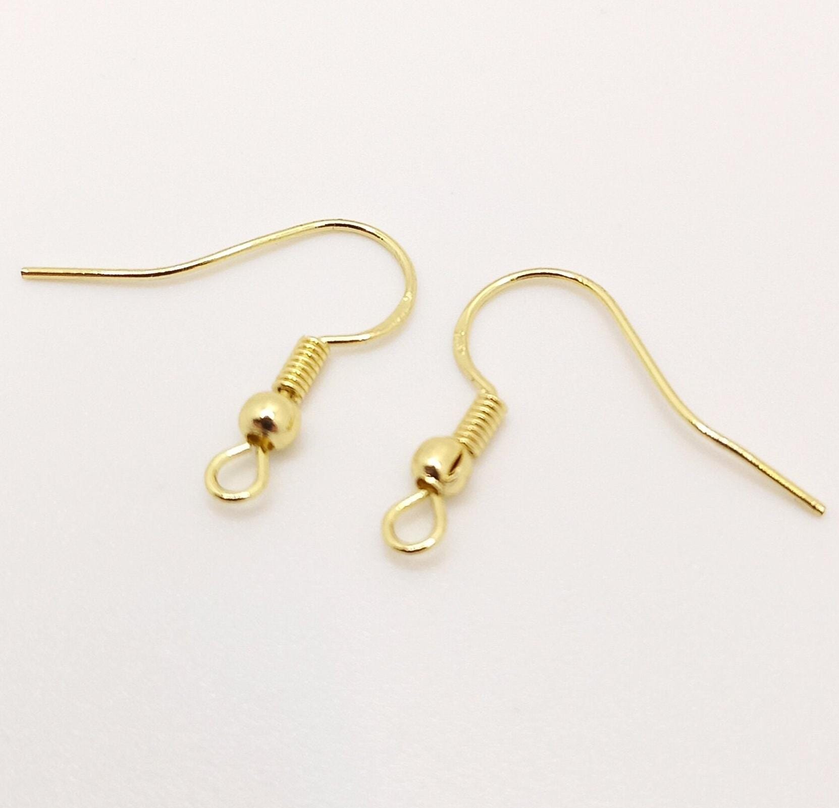 Ein Paar Silber 925 Ohrhaken, Ohrringe in Sterlingsilber Oder Vergoldet, Ohrhänger, French Hook, Hypoallergen von WiesbadenArt