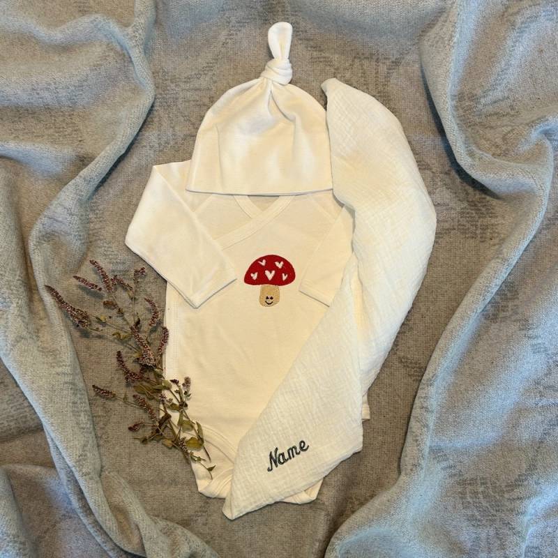 Geschenk Zur Geburt Glückspilz von WiesenbuntDE