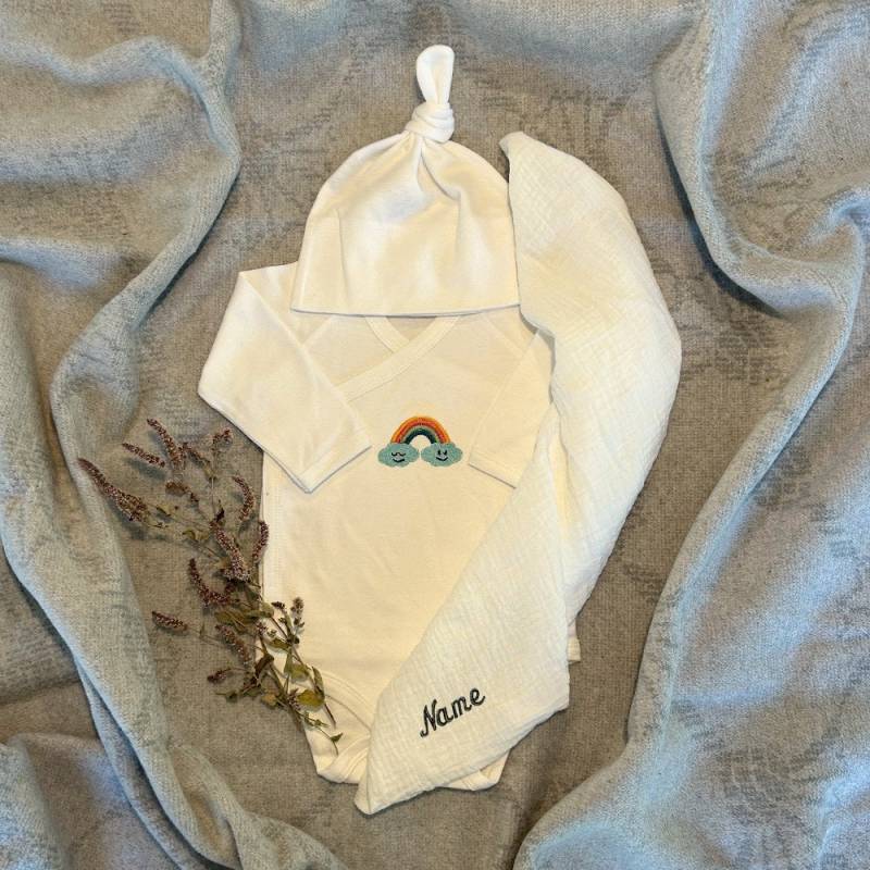 Personalisiertes Geschenk Baby, Taufe, Geburt, Regenbogen-Wunderland Personalisiertes Geschenk Baby, Taufe, Geburt, Regenbogen-Wunderland von WiesenbuntDE