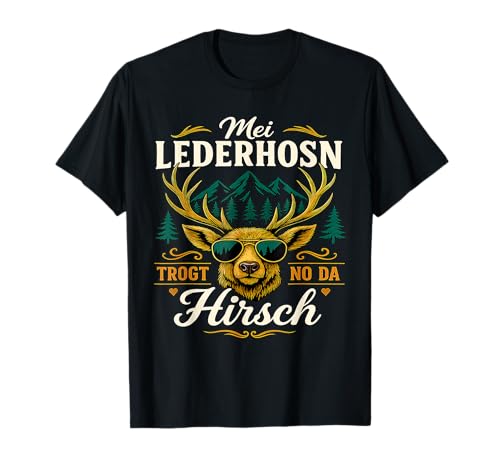 MEI Lederhosn Hirsch Lustiges Oktoberfest Kostüm Herren T-Shirt MEI Lederhosn Hirsch Lustiges Oktoberfest Kostüm Herren T-Shirt von Wiesn Hirsch lustiges Geschenk