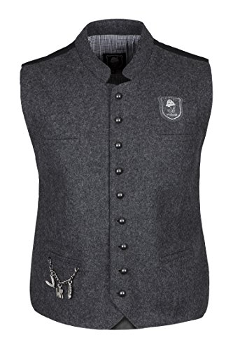 WIESNROCKER Trachtenweste für Herren in dunkel-grau I modern & rockig I Gilet mit vielen Details I hochwertige Verarbeitung I Größe S WIESNROCKER Trachtenweste für Herren in dunkel-grau I modern & rockig I Gilet mit vielen Details I hochwertige Verarbeitung I Größe S von Wiesnrocker