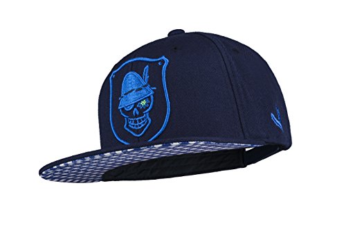 Wiesnrocker I WR1001-2 I Snapback Cap Navyblau I 3-D-Stick blau I stylische Schildmütze mit vielen Details I hochwertig I größenverstellbar I Unisex Wiesnrocker I WR1001-2 I Snapback Cap Navyblau I 3-D-Stick blau I stylische Schildmütze mit vielen Details I hochwertig I größenverstellbar I Unisex von Wiesnrocker
