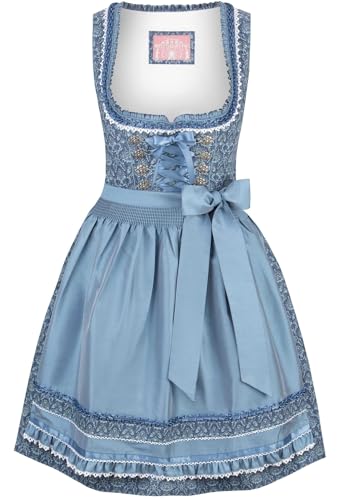 Wiesnwuid Damen Ruby Mini Dirndl, blau, 42 von Wiesnwuid