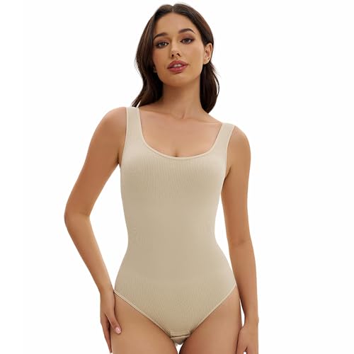 Wiespodex Shapewear Damen Bauchweg Stark Formend Body Shaper Hohe Elastizität Shaping Miederbody Nahtlose Formende Bodys Taillenmieder Sculpting Bodysuit von Wiespodex