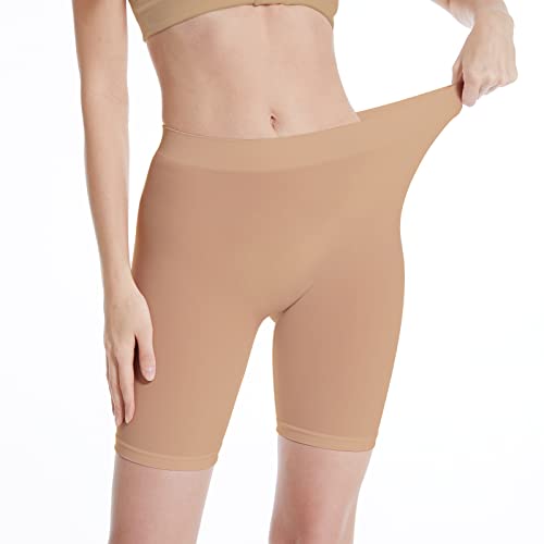 Wiespodex Slip Shorts, Bequeme Boyshorts Höschen für Yoga, Anti-Chafing Spandex Shorts für Unterkleid Weiß von Wiespodex