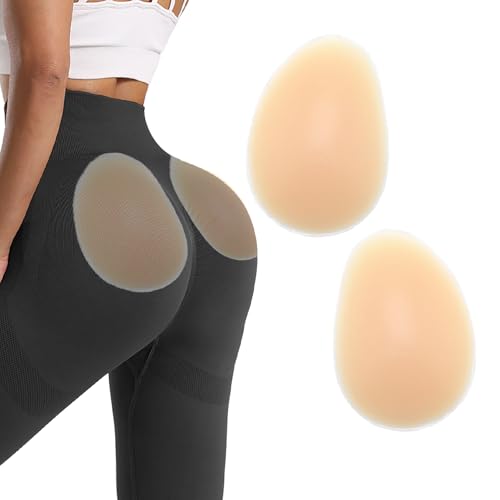 Wieysdoo Adhesive Silicone Butt Pads - Silikon-Polster klebend - Herausnehmbare Gesäßverstärker Po Polsterung für Volumen & Hebung,Hautton,300g/Paar, 2er-Pack von Wieysdoo