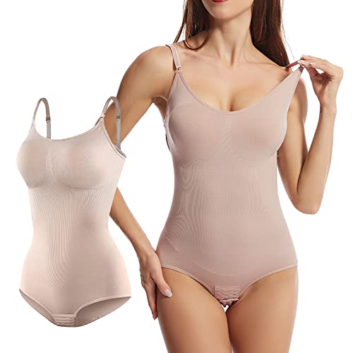 Wieysdoo Frauen Körpers Shapewears Bodysuit Kontrolle Bauch Nahtlose Taille Trainers Abnehmen Fajas Plunge Butt-Lifters Open-Crotch Für Kleider von Wieysdoo