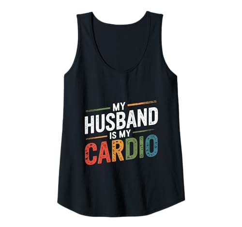 Damen My Husband Is My Cardio Tank Top Damen My Husband Is My Cardio Tank Top von Wife Life