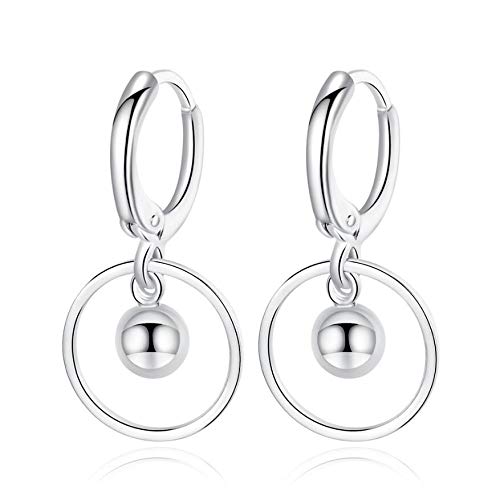 1 Paar Dreamy charmanten Mode Runde Wassertropfen Ohrringe Zirkon Ohrringe，das perfekte Geschenk für eine Freundin von Wiftly