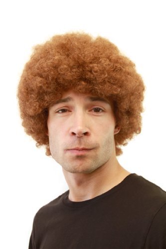 WIG ME UP - GFW406-30 Männer-Perücke Afro Party Fasching braun von WIG ME UP