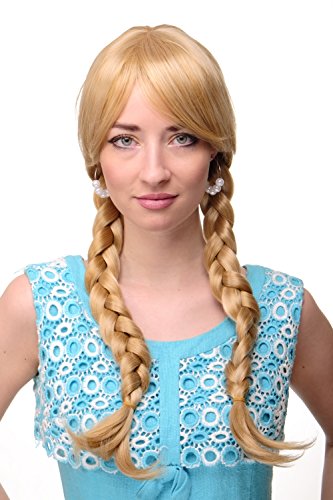 WIG ME UP - 3446-611B Perücke Damenperücke Blond-Mix Blond Cosplay geflochtene Zöpfe Schulmädchen School Girl Japan Gothic Lolita von WIG ME UP