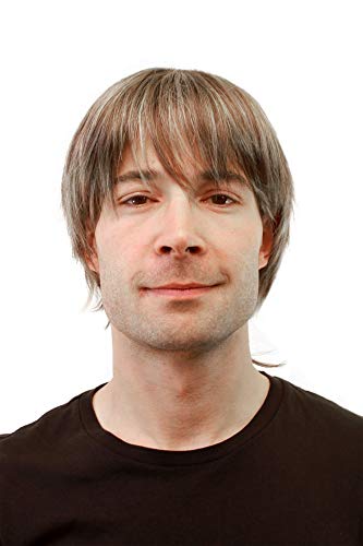 WIG ME UP - GFW357B-8H26 Perücke Herren Männer kurz Braun-Blond-Mix von WIG ME UP