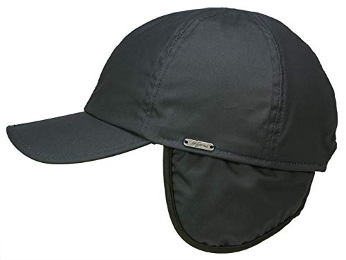 Wigens Baseball Cap mit Ohrenklappen aus gewachster Baumwolle - Marine (409) - 58-59 cm (L) von Wigens