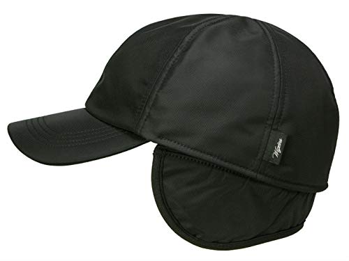 Wigens Klassische Baseball Cap mit Ohrenklappen - Schwarz (999) - 57 cm von Wigens