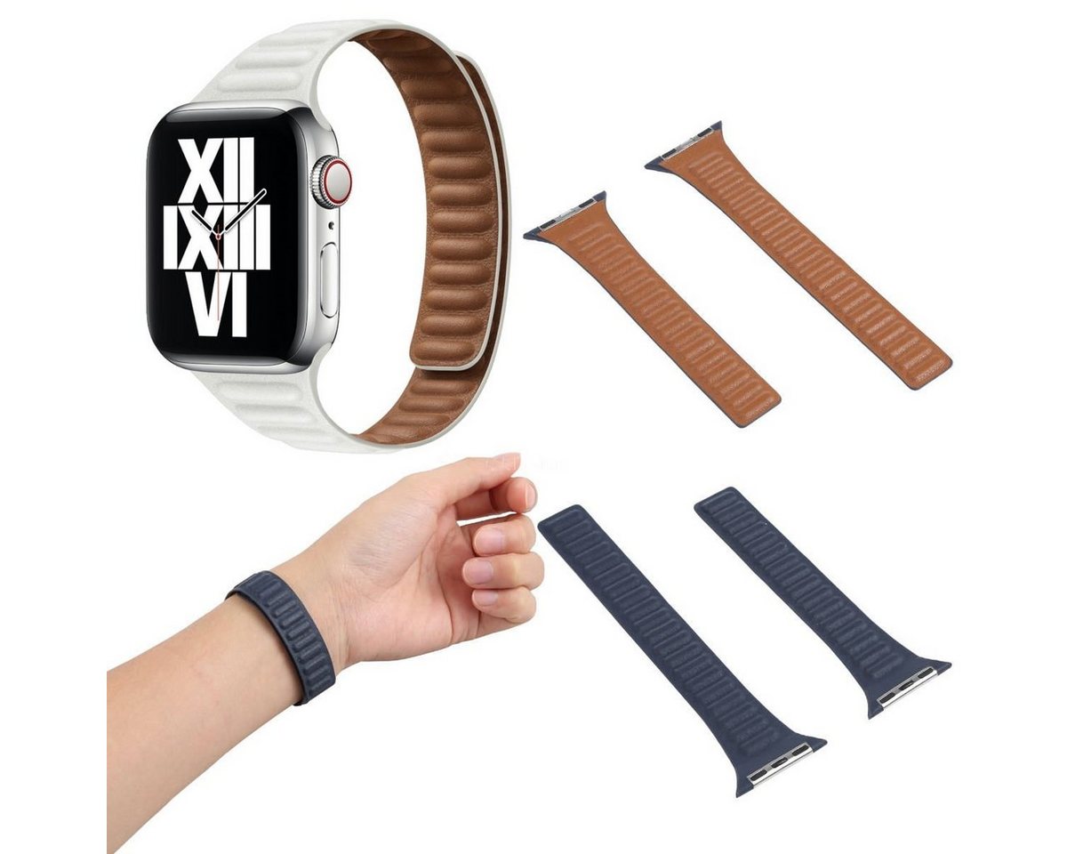 Wigento Smartwatch-Armband Für Apple Watch 10 46mm / Ultra 1 + 2 49mm 9 8 7 45 / 6 SE 5 4 Armband Wigento Smartwatch-Armband Für Apple Watch 10 46mm / Ultra 1 + 2 49mm 9 8 7 45 / 6 SE 5 4 Armband von Wigento
