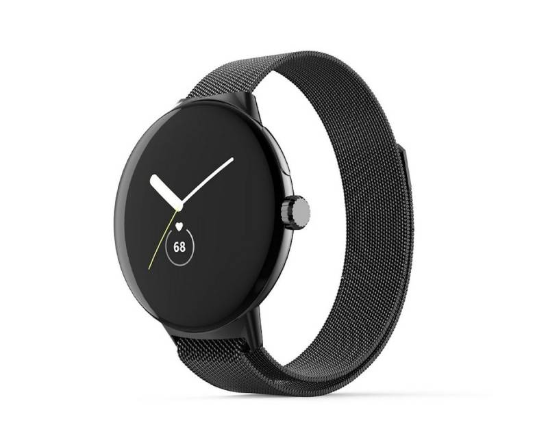 Wigento Smartwatch-Armband Für Google Pixel Watch 3 41mm / 2 / 1 Gewebter Stoff Sport Armband von Wigento
