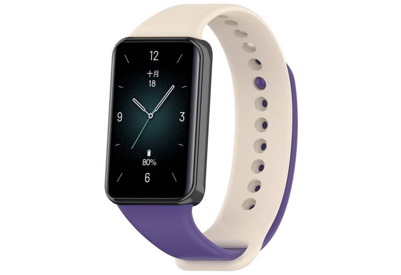 Wigento Smartwatch-Armband Für Honor Band 9 hochwertiges TPU Solid Color Watch Ersatz Arm Band von Wigento