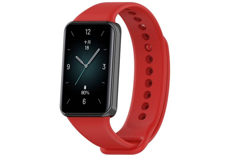 Wigento Smartwatch-Armband Für Honor Band 9 hochwertiges TPU Solid Color Watch Ersatz Arm Band von Wigento