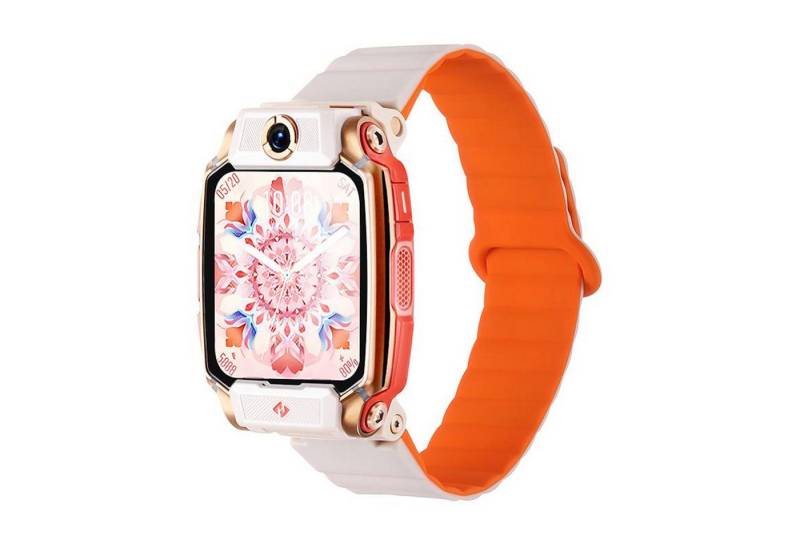 Wigento Smartwatch-Armband Für Imoo Watch Phone Series Two Color Magnetisches Silikon Armband, Magnetverschluss, zweifarbig, verstellbar von Wigento